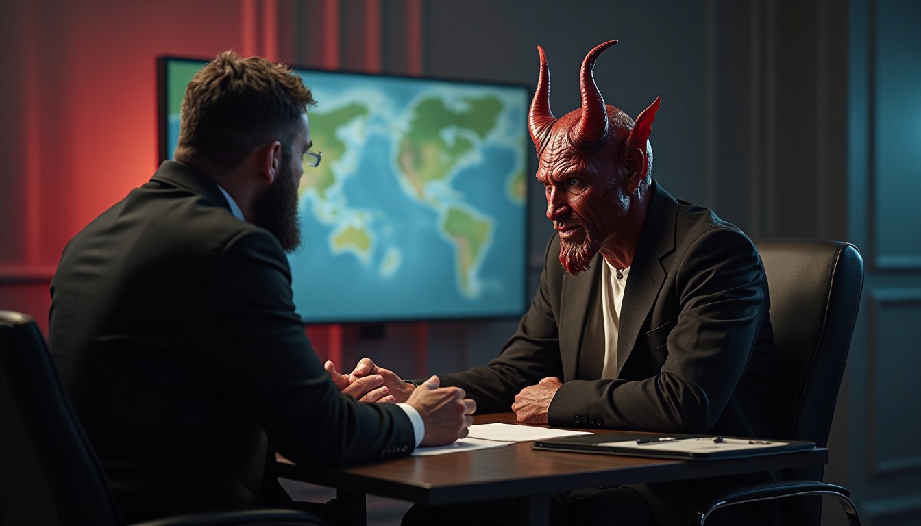 Дьявол во время интервью 13 мая 2025 года