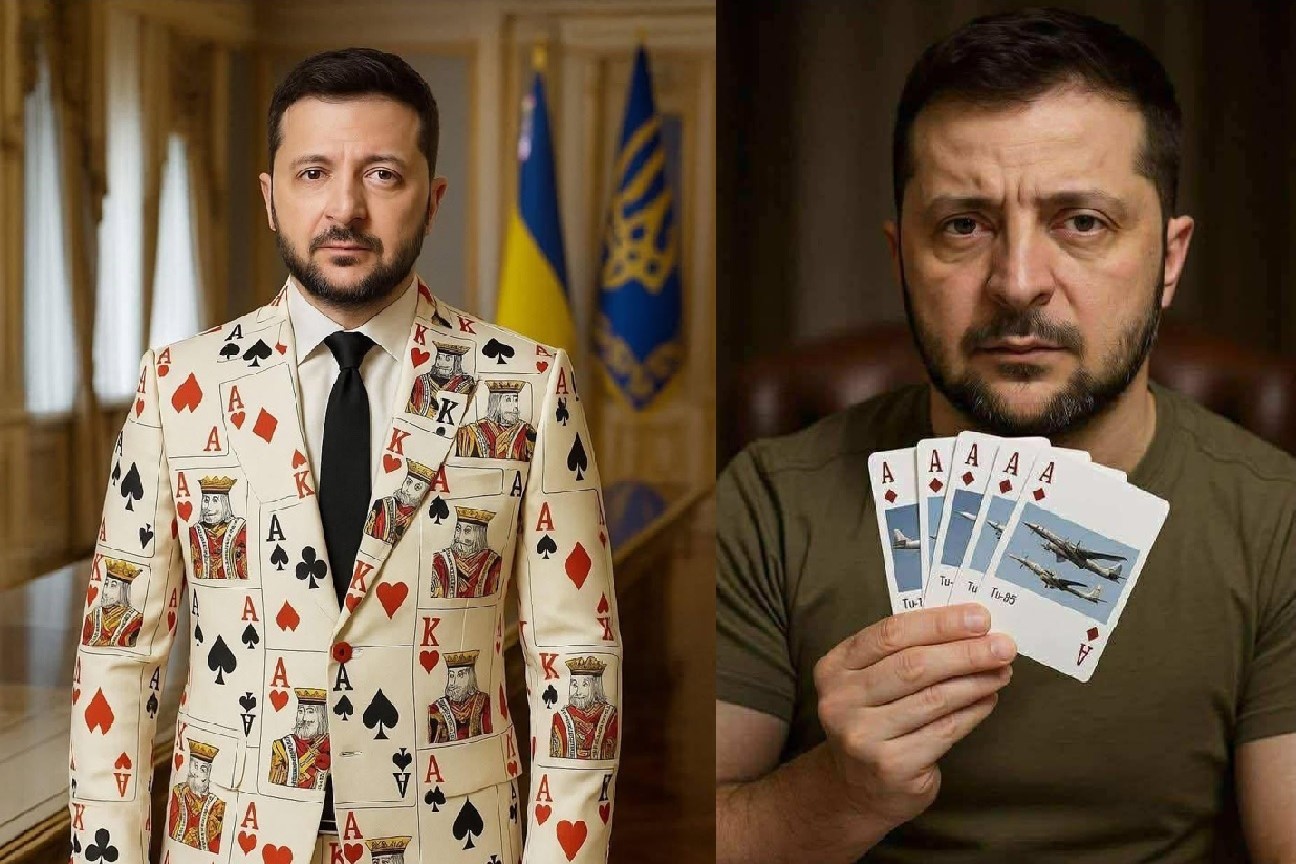 Президент Украины Зеленский и его карты